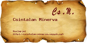 Csintalan Minerva névjegykártya